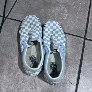 Lilac checkered vans